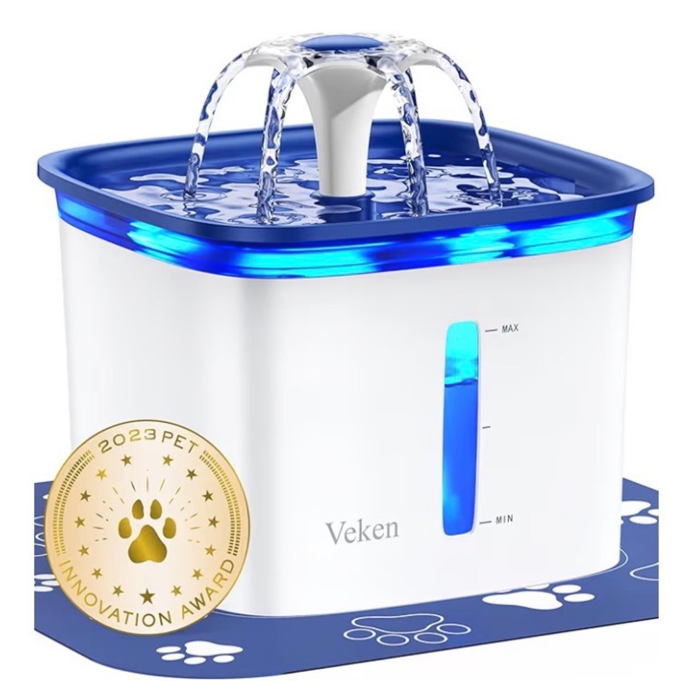 Cat Fountain, 84oz/2.5L‎ Water Drinking Pet